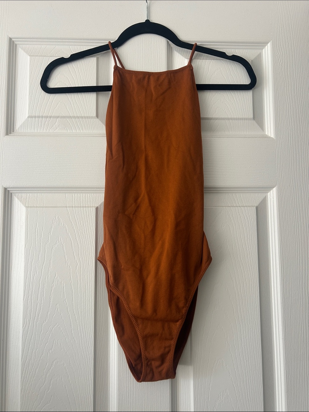 Rust Brown One-Piece Swimsuit